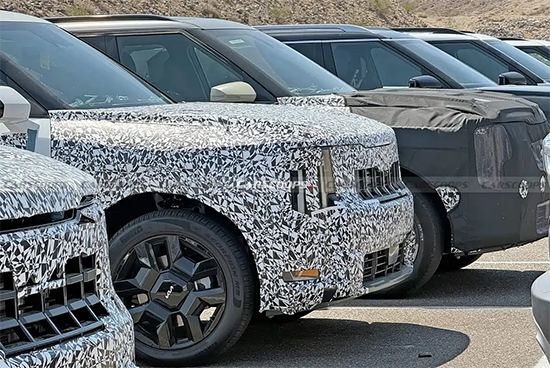 New Kia Telluride Spy Photos Surface, Large SUV with Fuel and Hybrid Options