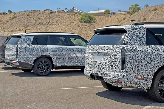 New Kia Telluride Spy Photos Surface, Large SUV with Fuel and Hybrid Options