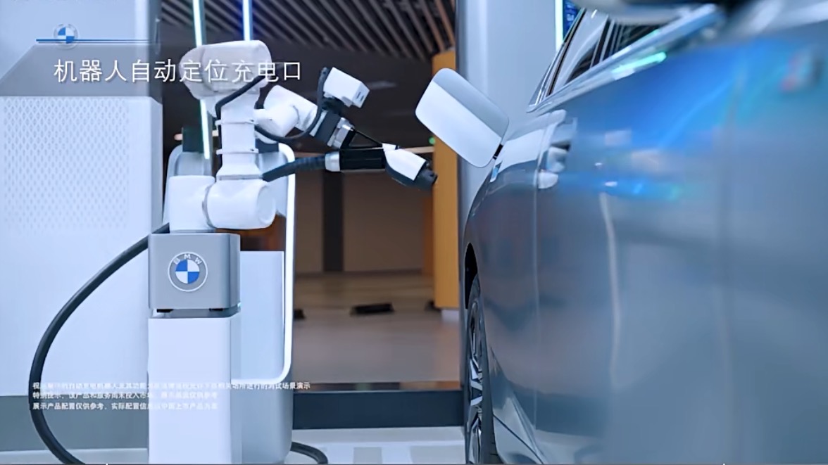 BMW Unveils Automated Charging Robot Demonstration Video