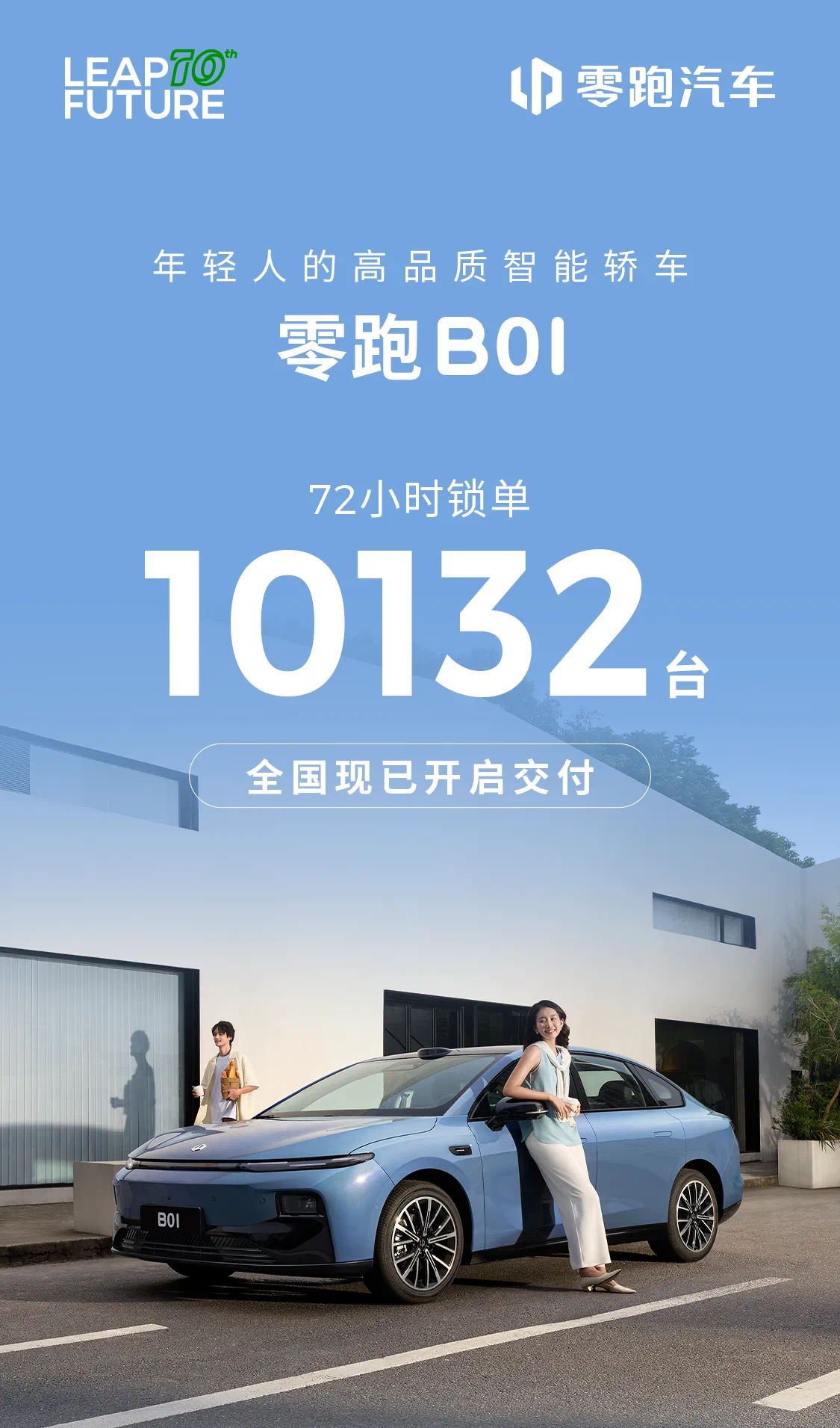 Leap Motor B01 Sees Over 10,000 Orders in 72 Hours After Launch