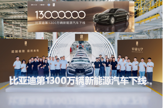 BYD Announces Production of 13 Millionth New Energy Vehicle